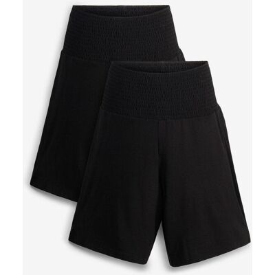 bonprix Leichte Jersey-Shorts für die Schwangerschaft und danach (2er Pack)schwarz 48Damen bonprix Leichte Jersey-Shorts für die Schwangerschaft und danach (2er Pack)schwarz 48Damen