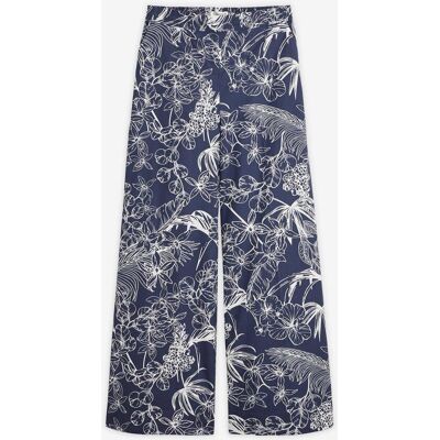 bonprix Marlenehose aus reiner Baumwolleblau 36Damen bonprix Marlenehose aus reiner Baumwolleblau 36Damen
