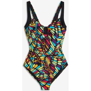 bonprix Medium Shape-Badeanzug rundum bedrucktschwarz 38Damen bonprix Medium Shape-Badeanzug rundum bedrucktschwarz 38Damen