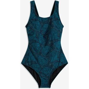 bonprix Medium Shape-Badeanzug rundum bedrucktblau 38Damen bonprix Medium Shape-Badeanzug rundum bedrucktblau 38Damen
