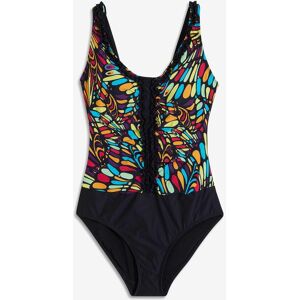 bonprix Medium Shape-Badeanzug mit Rüschenschwarz 50Damen bonprix Medium Shape-Badeanzug mit Rüschenschwarz 50Damen