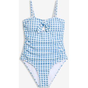 bonprix Bandeau-Badeanzug mit kleiner Schleifeblau 40Damen bonprix Bandeau-Badeanzug mit kleiner Schleifeblau 40Damen