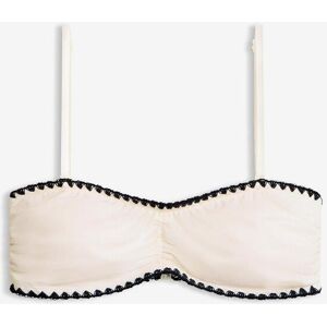 bonprix Bandeau-Bikinioberteil mit Stickereiweiß 36Damen bonprix Bandeau-Bikinioberteil mit Stickereiweiß 36Damen