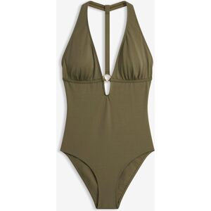 bonprix Badeanzug mit tiefem V-Ausschnittgrün 38Damen bonprix Badeanzug mit tiefem V-Ausschnittgrün 38Damen