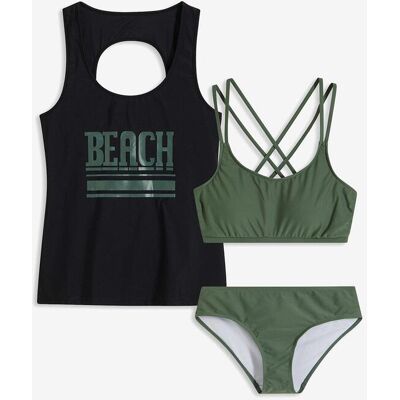 bonprix Tankini und Oberteil (3-tlg.Set)schwarz 40Damen bonprix Tankini und Oberteil (3-tlg.Set)schwarz 40Damen