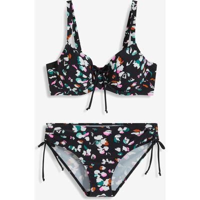 bonprix Minimizer-Bikini mit Bindebändern (2-tlg.Set)schwarz 48Damen bonprix Minimizer-Bikini mit Bindebändern (2-tlg.Set)schwarz 48Damen