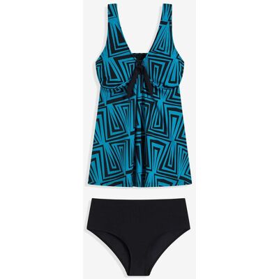 bonprix Long-Tankini mit breiten Trägern (2-tlg.Set)schwarz 40Damen bonprix Long-Tankini mit breiten Trägern (2-tlg.Set)schwarz 40Damen