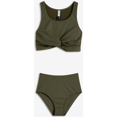 bonprix Bustier-Bikini in Wickeloptik (2-tlg.Set)grün 38Damen bonprix Bustier-Bikini in Wickeloptik (2-tlg.Set)grün 38Damen