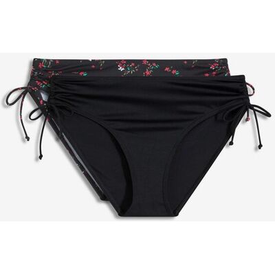 bonprix Bikinihose (2er Pack) mit seitlicher Schnürungschwarz 54Damen bonprix Bikinihose (2er Pack) mit seitlicher Schnürungschwarz 54Damen