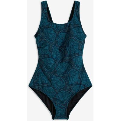 bonprix Medium Shape-Badeanzug rundum bedrucktblau 46Damen bonprix Medium Shape-Badeanzug rundum bedrucktblau 46Damen