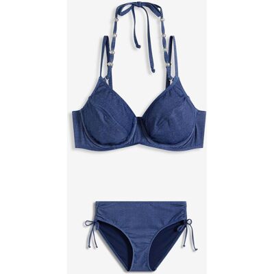 bonprix Bügel-Bikini in Jeansoptik (2-tlg.Set)blau 48Damen bonprix Bügel-Bikini in Jeansoptik (2-tlg.Set)blau 48Damen