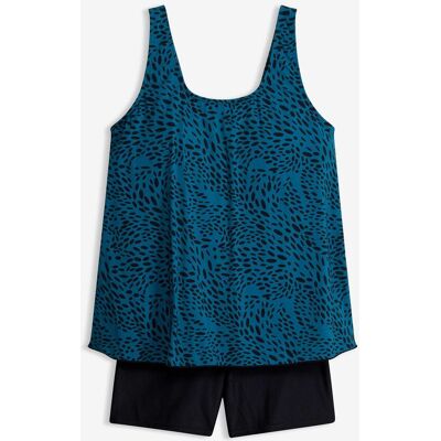 bonprix Badeanzug mit Beinblau 52Damen bonprix Badeanzug mit Beinblau 52Damen