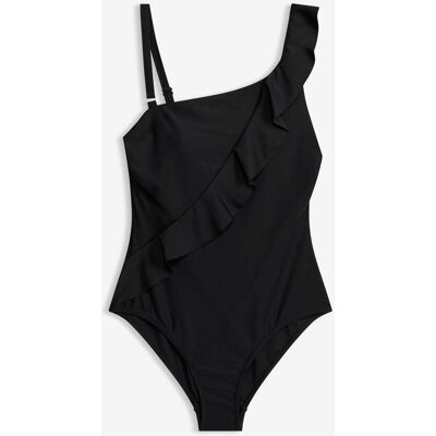 bonprix One-Shoulder Badeanzug mit abnehmbarem Trägerschwarz 50Damen bonprix One-Shoulder Badeanzug mit abnehmbarem Trägerschwarz 50Damen