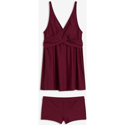 bonprix Long-Tankini (2-tlg.Set) mit V-Ausschnittrot 48Damen bonprix Long-Tankini (2-tlg.Set) mit V-Ausschnittrot 48Damen