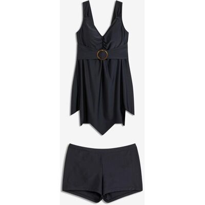 bonprix Long-Tankini mit breiten Trägern (2-tlg.Set)schwarz 52Damen bonprix Long-Tankini mit breiten Trägern (2-tlg.Set)schwarz 52Damen
