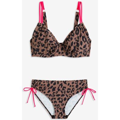 bonprix Bügel-Bikini mit Bindebändern (2-tlg. Set)braun 42Damen bonprix Bügel-Bikini mit Bindebändern (2-tlg. Set)braun 42Damen