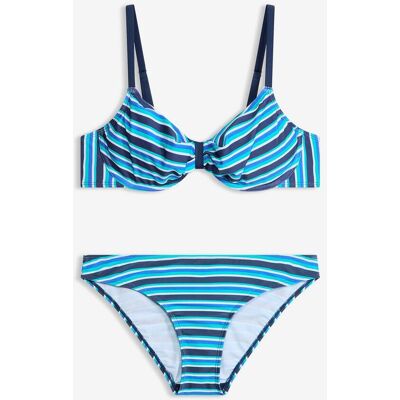 bonprix Bügel-Bikini mit verstellbaren Trägern (2-tlg.Set)blau 46Damen bonprix Bügel-Bikini mit verstellbaren Trägern (2-tlg.Set)blau 46Damen