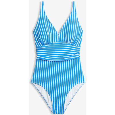 bonprix Badeanzug mit Raffungblau 48Damen bonprix Badeanzug mit Raffungblau 48Damen