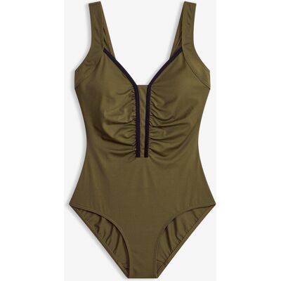 bonprix Badeanzug mit Paspelgrün 44Damen bonprix Badeanzug mit Paspelgrün 44Damen