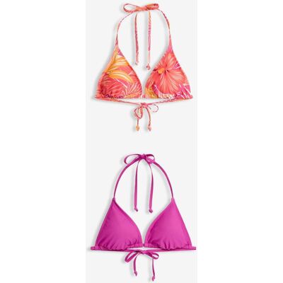 bonprix Triangel-Bikinioberteil (2er Pack)lila 40Damen bonprix Triangel-Bikinioberteil (2er Pack)lila 40Damen