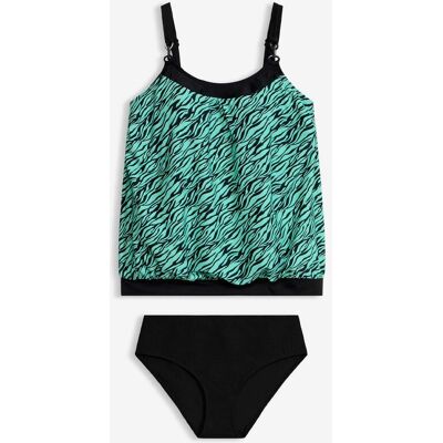 bonprix Oversize-Tankini mit Ringdetail (2-tlg.Set)schwarz 40Damen bonprix Oversize-Tankini mit Ringdetail (2-tlg.Set)schwarz 40Damen