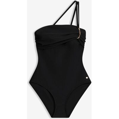 bonprix Bandeau-Badeanzug mit goldfarbenen Detailsschwarz 42Damen bonprix Bandeau-Badeanzug mit goldfarbenen Detailsschwarz 42Damen