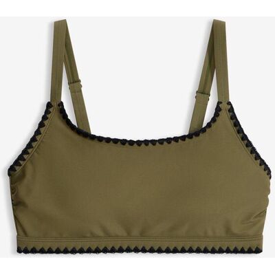 bonprix Bustier-Bikinioberteil mit Stickereigrün 38Damen bonprix Bustier-Bikinioberteil mit Stickereigrün 38Damen