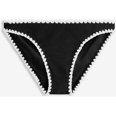bonprix Knappe Bikinihose mit Stickereischwarz 44Damen bonprix Knappe Bikinihose mit Stickereischwarz 44Damen