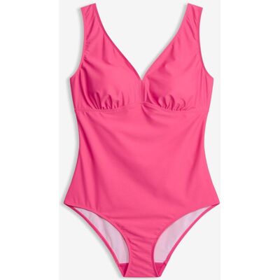 bonprix Medium Shape-Badeanzug mit V-Ausschnittpink 42Damen bonprix Medium Shape-Badeanzug mit V-Ausschnittpink 42Damen