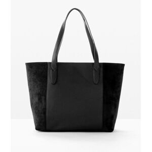 bonprix Großer Shopper im Materialmixschwarz 0Damen bonprix Großer Shopper im Materialmixschwarz 0Damen