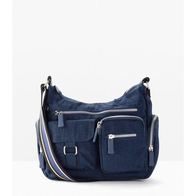 bonprix Umhängetasche mit Außentaschenblau 0Damen bonprix Umhängetasche mit Außentaschenblau 0Damen