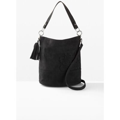 bonprix Handtasche mit Stickereischwarz 0Damen bonprix Handtasche mit Stickereischwarz 0Damen