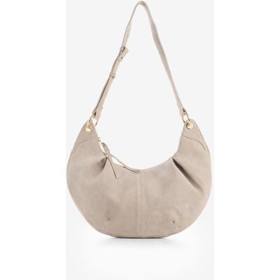 bonprix Umhängetasche aus Velourslederbeige 0Damen bonprix Umhängetasche aus Velourslederbeige 0Damen