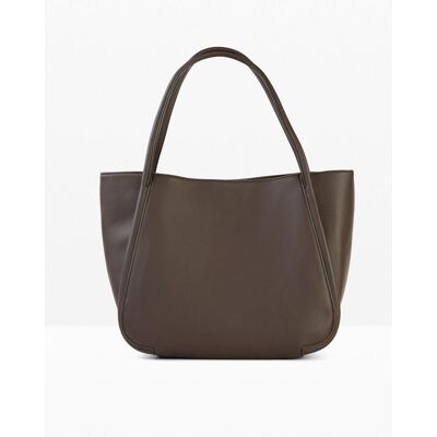 bonprix Shopper mit runder Paspelierung und großer Innentaschebraun 0Damen bonprix Shopper mit runder Paspelierung und großer Innentaschebraun 0Damen