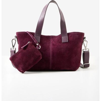 bonprix Handtasche aus Velourslederrot 0Damen bonprix Handtasche aus Velourslederrot 0Damen