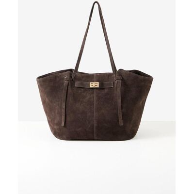 bonprix Shopper aus Velourslederbraun 0Damen bonprix Shopper aus Velourslederbraun 0Damen