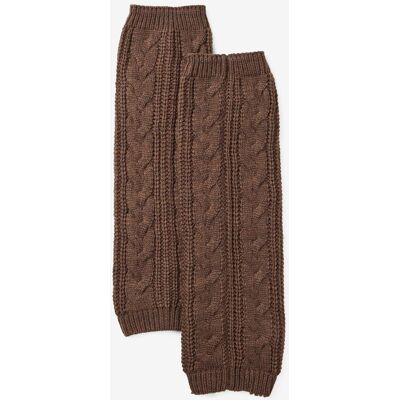 bonprix Beinstulpen mit Zopfmusterbraun 0Damen bonprix Beinstulpen mit Zopfmusterbraun 0Damen