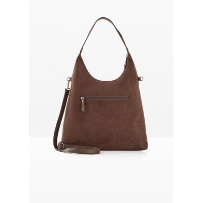 bonprix Beuteltasche in Velourslederoptikbraun 0Damen bonprix Beuteltasche in Velourslederoptikbraun 0Damen