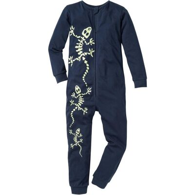 bonprix Schlafoverall aus reiner Baumwolleblau 152Knaben bonprix Schlafoverall aus reiner Baumwolleblau 152Knaben