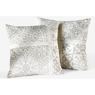 bonprix Kissenbezug mit Ornamenten (2er Pack)grau 1 (2er Pack Kissenhüllen 40/40 cm)false bonprix Kissenbezug mit Ornamenten (2er Pack)grau 1 (2er Pack Kissenhüllen 40/40 cm)false