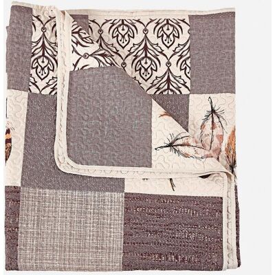 bonprix Tagesdecke mit Patchwork Druckbeige 6 (Doppelbett 200 cm ohne Fußteil 280/250 cm)false bonprix Tagesdecke mit Patchwork Druckbeige 6 (Doppelbett 200 cm ohne Fußteil 280/250 cm)false