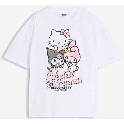 bonprix Hello Kitty Oversize-Shirt aus reiner Baumwolleweiß 170Mädchen bonprix Hello Kitty Oversize-Shirt aus reiner Baumwolleweiß 170Mädchen