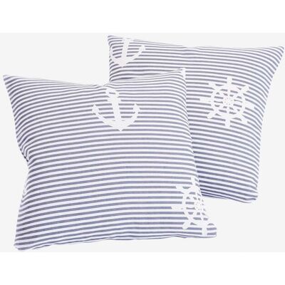 bonprix Kissenbezug mit maritimen Design (2er Pack)grau 1false bonprix Kissenbezug mit maritimen Design (2er Pack)grau 1false