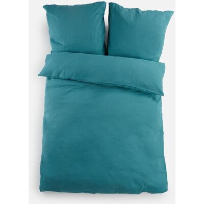 bonprix Musselin-Bettwäschepetrol 4 (2x 80/80 cm, 1x 240/220 cm)false bonprix Musselin-Bettwäschepetrol 4 (2x 80/80 cm, 1x 240/220 cm)false
