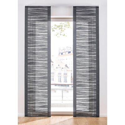 bonprix Schiebegardine mit Querstreifen (1er Pack)grau 2 (H/B: 175/57 cm)false bonprix Schiebegardine mit Querstreifen (1er Pack)grau 2 (H/B: 175/57 cm)false