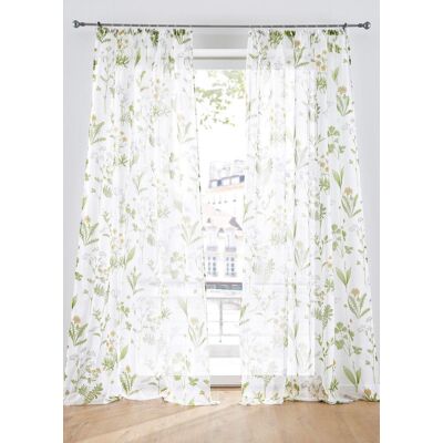 bonprix Gardine mit floralem Druck (1er Pack)grün 4 (H/B: 245/144 cm)false bonprix Gardine mit floralem Druck (1er Pack)grün 4 (H/B: 245/144 cm)false