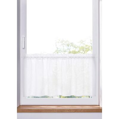 bonprix Scheibengardine in Leinen-Optikweiß 1 (H/B: 30/90 cm)false bonprix Scheibengardine in Leinen-Optikweiß 1 (H/B: 30/90 cm)false