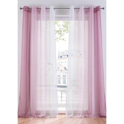 bonprix Gardinen aus leichtem Voile, auch in extra lang (2er Pack)lila 5 (H/B: 265/144 cm)false bonprix Gardinen aus leichtem Voile, auch in extra lang (2er Pack)lila 5 (H/B: 265/144 cm)false