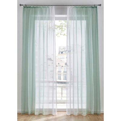 bonprix Gardinen aus leichtem Voile, auch in extra lang (2er Pack)grün 1 (H/B: 145/144 cm)false bonprix Gardinen aus leichtem Voile, auch in extra lang (2er Pack)grün 1 (H/B: 145/144 cm)false