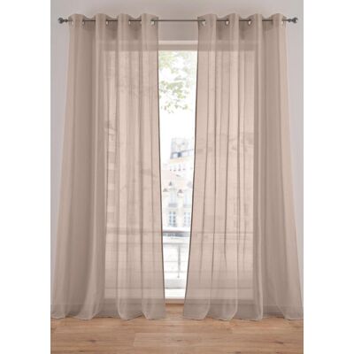 bonprix Gardine aus feiner Batist Struktur (1er Pack)grau 3 (H/B: 225/140 cm)false bonprix Gardine aus feiner Batist Struktur (1er Pack)grau 3 (H/B: 225/140 cm)false